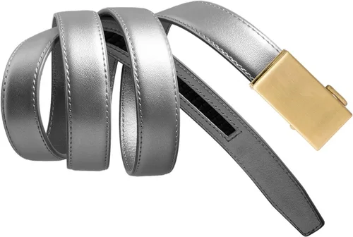 Vista 63 de Mission Belt Cinturón de trinquete de cuero para mujer, colección de cuero de 1.181 in oro/cuero negro