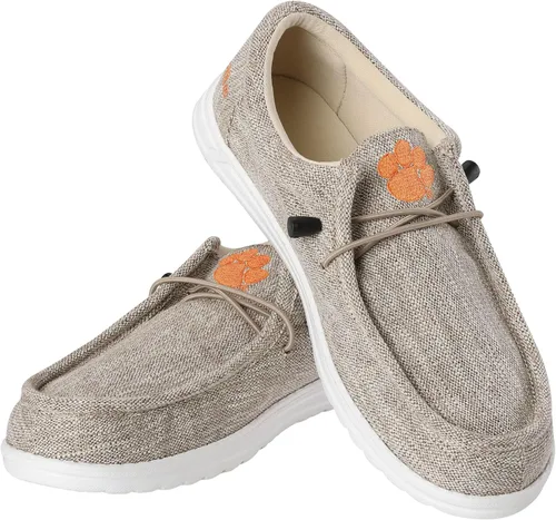 Vista 16 de FOCO Men's NCAA College Team Logo Lightweight Loafers Lace Up Cotton Knit Shoes