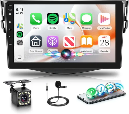 Vista 13 de Radio de coche de 8 núcleos 6G+128G para Toyota RAV4 2007-2011, estéreo de coche Rimoody Android con Carplay inalámbrico, Android Auto, Mirror Link