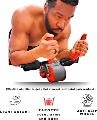 Vista 5 de APB Blast Ab Roller, con soporte de codo grueso con resorte de resistencia. Entrenamiento abdominal para ejercicios abdominales y ejercicios