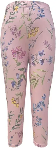 Vista 5 de LAWOR Pantalones cargo para mujer, pantalones capri de cintura alta, elásticos de cintura alta, ajustados, pantalones capri de entrenamiento