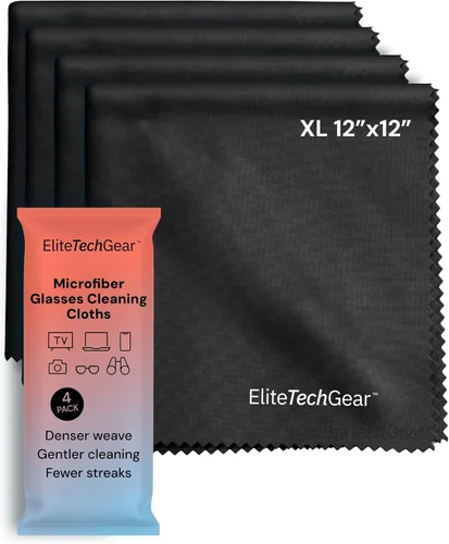 Vista 15 de Elite Tech Gear Kit de Cuidado Óptico, de Pantalla y Lentes - Aerosol de 3 Piezas (2x4oz+1oz) con 2 Paños de Microfibra - Solución para Anteojos Sin