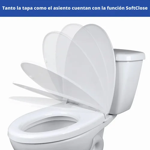 Vista 8 de SS124 - Reemplazo de asiento de inodoro compatible con TOTO, algodón blanco