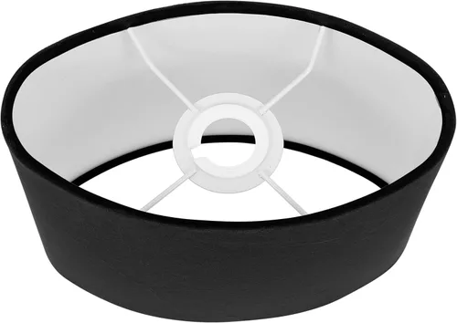 Vista 7 de Beaupretty Pantalla ovalada de tela para lámpara E27, cubierta de repuesto para lámpara de mesa, protector de luz de lámpara de pie