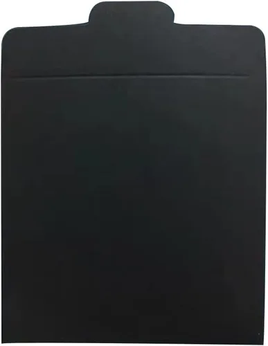Vista 3 de 25 fundas de CD y DVD de papel kraft negro, sobres de cartón para almacenamiento de CD/DVD
