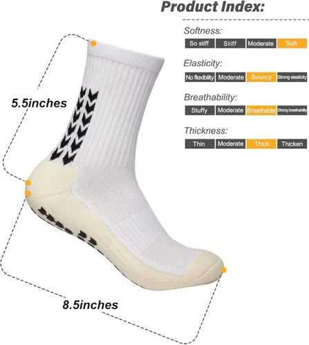 Vista 6 de Calcetines de fútbol antideslizantes, calcetines de fútbol para hombre, para fútbol, baloncesto, hockey, regalo mochila de fútbol (color al azar)