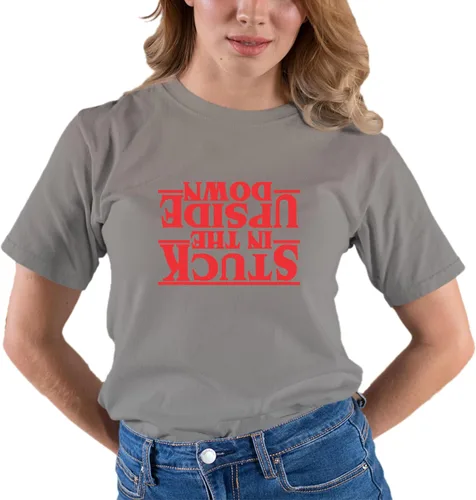 Vista 55 de Go All Out Camiseta para adultos Stuck in The Upside Down