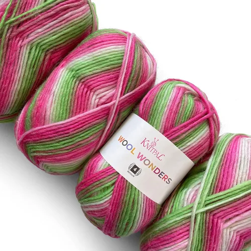 Vista 32 de Wool Wonders - Ovillo de lana para tejer, paquete de 4 (640 yardas/14.11 oz), patrones libres, hilo de lana para tejer, Aran/pesado #4