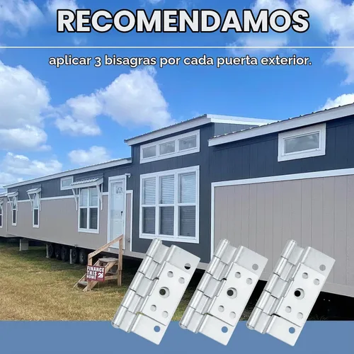 Vista 7 de Paquete de 3 bisagras de puerta para puertas combinadas de repuesto