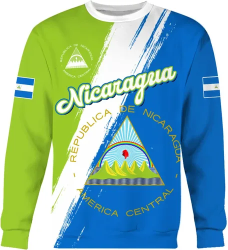 Vista 3 de Camisa personalizada de Nicaragua con bandera de Nicaragua para hombres y mujeres, camiseta de Nicaragua, camiseta de Nicaragua