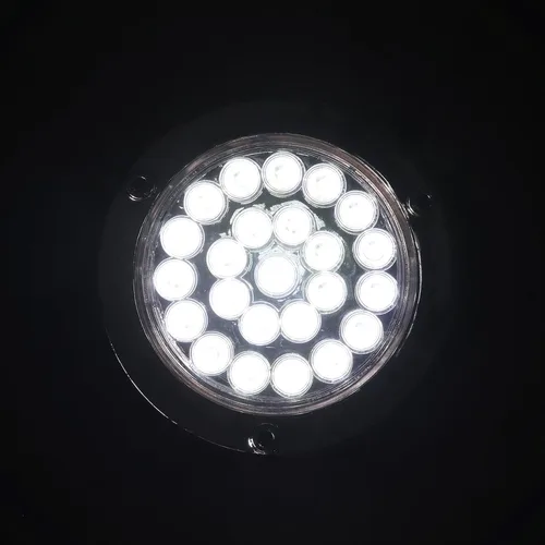 Vista 4 de Kit de 6 luces traseras LED redondas de 4 pulgadas para remolque, 4 rojas + 2 blancas de 4 pulgadas, luces LED redondas para parar, girar, marcha