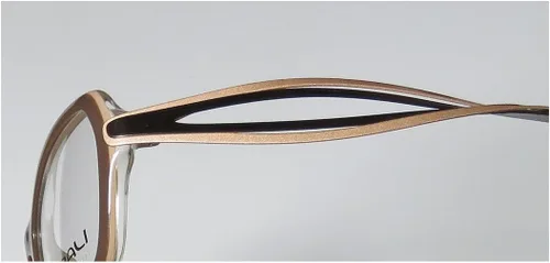 Vista 6 de MOREL Koali 7127k Simple Elegant Optical European Eyeglass Frame/Glasses Premium Marrón oscuro y claro