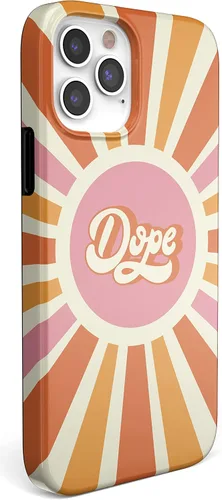 Vista 2 de Casely Funda para iPhone 11 Pro Max You're Dope Bloque de color retro Diseño clásico ultra delgado