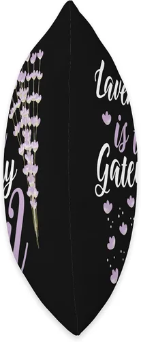 Vista 2 de Health Fitness Gift Exercise Apparel Kanig Designs EO Practitioner Lavender is The Gateway Essential Oils Throw Pillow, 16x16, Multicolor