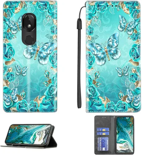 Vista 130 de jioeuinly ATT Motivate 2 - Funda compatible con ATT Motivate 2, funda con soporte abatible y cierre magnético DJS