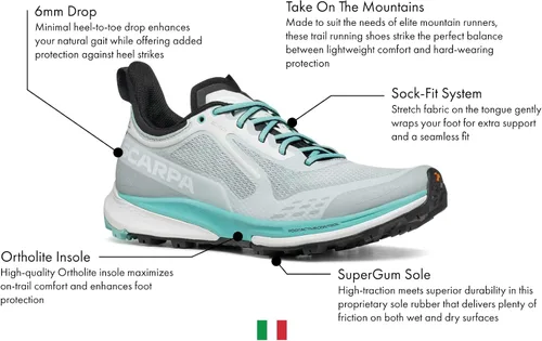 Vista 2 de SCARPA Zapatos Golden Gate Kima RT Trail para mujer para senderismo y trail running