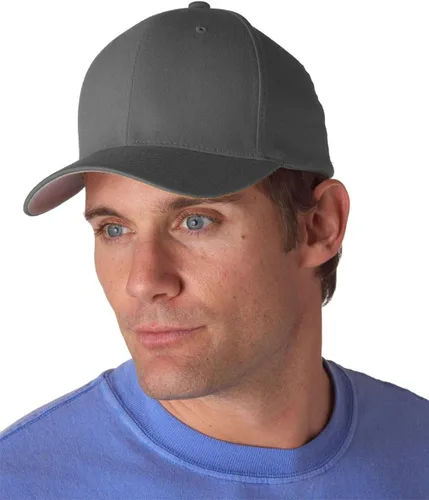 Vista 97 de Flexfit - Gorra ajustable de malla elástica en dos tonos Negro
