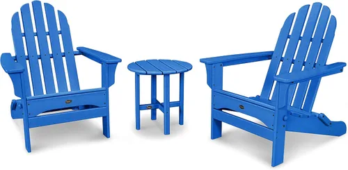 Vista 11 de Trex Juego de sillas Adirondack plegables Cape Cod para exteriores con mesa auxiliar Aruba