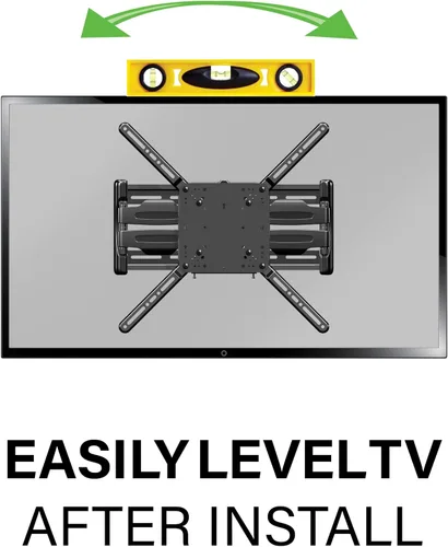 Vista 5 de Hecho para Amazon Soporte de pared universal de movimiento completo para televisores de 50 a 82 pulgadas y compatible con televisores Amazon Fire
