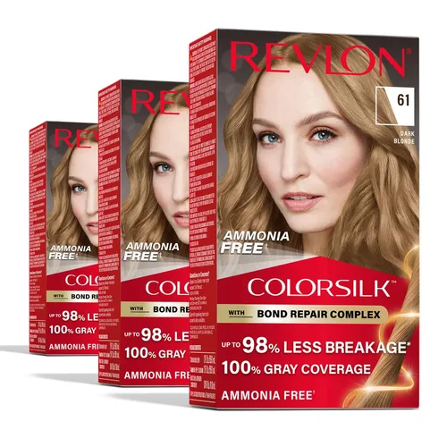 Vista 16 de Revlon ColorSilk with Bond Repair Complex, color permanente para el cabello rubio, cobertura 100 % de las canas, tinte para el cabello sin amoníaco