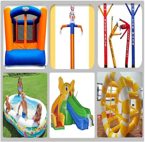 Vista 7 de ATO - Soplador de aire inflable de 380 W, peso ligero, para casa inflable pequeña y media, castillo hinchable y toboganes, soplador inflable