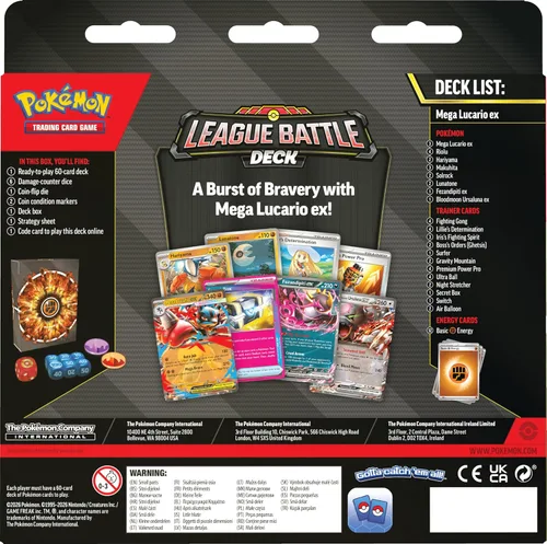 Vista 2 de Pokémon TCG: MegaLucario ex League Battle Deck