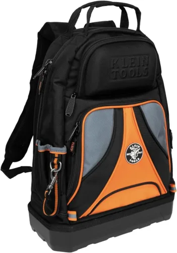 Vista 13 de Klein Tools 62800BP - Mochila para herramientas, 40 bolsillos, color negro y naranja