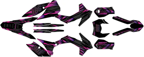 Vista 8 de Graphics Kit for KTM 200XC-W,250XC-W,300XC-W,450XCF-W and 500XCF-W (2016) Twitch Series Cyan 16 Mil - On/Off The Road - Dirt Pit Bike Sticker