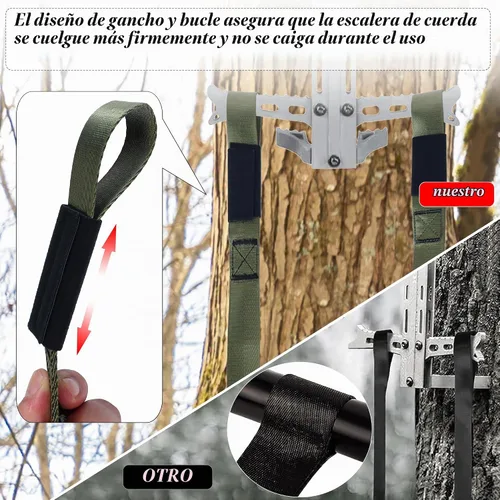 Vista 4 de 1Pza 4Pasos Ayudante de Escalada para Caza Palo de Escalada de Cincha, Cuerda de Escalada Ligera Ayudante de Escalada de Cincha, Cuerda de Escalada