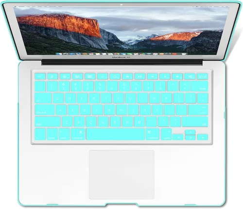Vista 7 de IBENZER - Funda compatible con MacBook Air de 11 pulgadas, modelo A1370 A1465, funda de plástico suave al tacto, rígida, en paquete con funda