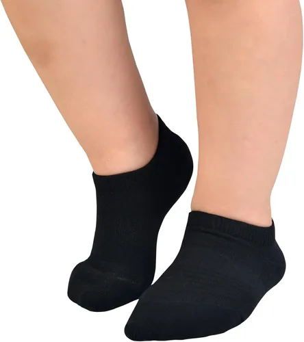 Vista 5 de JORMATT 14 pares de calcetines antideslizantes de algodón de corte bajo para niños pequeños y niñas