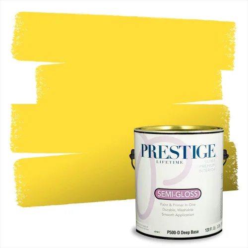 Vista 99 de PRESTIGE Pinturas de pintura exterior e imprimación en uno, 1 galón, plano, combinación comparable de Benjamin Moore* Pila de heno
