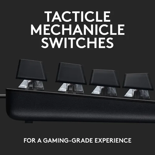 Vista 2 de Logitech Teclado mecánico para juegos G413 TKL SE teclado retroiluminado compacto con interruptores mecánicos táctiles antifantasma compatible
