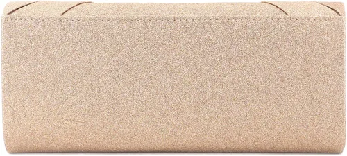 Vista 7 de Gabrine Bolso de noche para mujer, bolso de mano con lentejuelas brillantes, material de tela para boda, fiesta de graduación