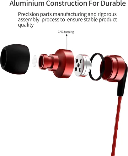 Vista 7 de SoundMAGIC E80C Auriculares con cable con micrófono HiFi Stereo Audiófilo Auriculares de aislamiento de ruido en el oído Auriculares Ajuste cómodo