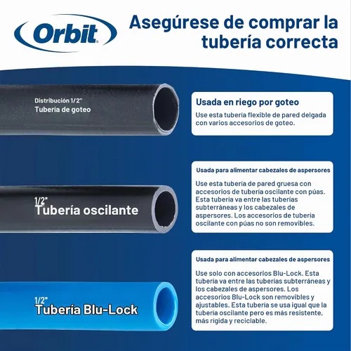 Vista 4 de Orbit 38931 Pro-Blend Flex Pipe 1/2" x 100