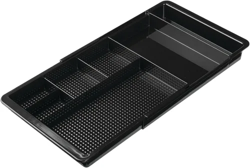 Vista 9 de mDesign Organizador de cajones de plástico expandible y contenedor de almacenamiento para suministros de oficina, lápiz de gel, marcador