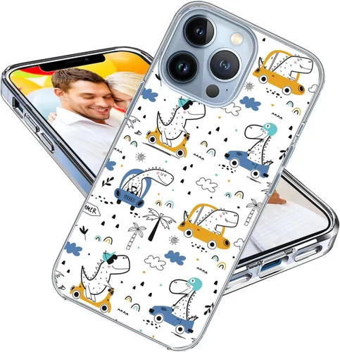Vista 31 de Funda protectora para iPhone 13 Pro Max para niñas, mujeres y hombres, a prueba de golpes, delgada, suave, TPU transparente, funda protectora
