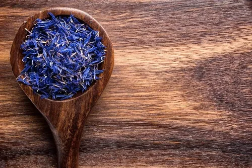 Vista 6 de Pétalos de aciano azul puro – 100% orgánicos, secos, cultivados en Alemania – Flores de hierbas naturales cultivadas orgánicamente para lactantes