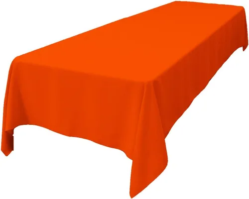 Vista 158 de LA Linen Mantel rectangular lavable de popelín de poliéster, resistente a las manchas y a las arrugas, cubierta de mesa 60x84, mantel de tela