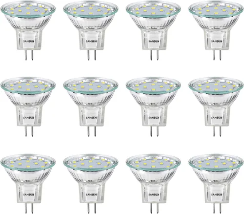 Vista 8 de MR11 GU4.0 focos de ledes, 20w, focos halógenos equivalentes, base Gu4