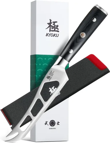 Vista 18 de KYOKU Cuchillo deshuesador de 6,5 pulgadas de la serie Samurai, cuchillo de filetear con mango de madera de Pakka, acero de alto carbono