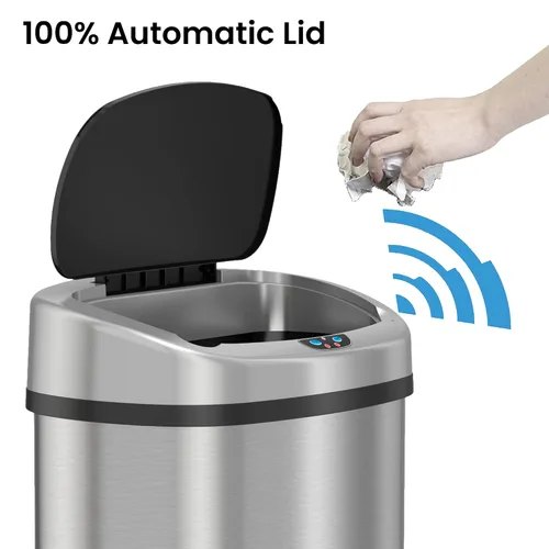 Vista 2 de SensorCan Cubo de basura automático, con sensor y sin necesidad de contacto directo, para cocina.