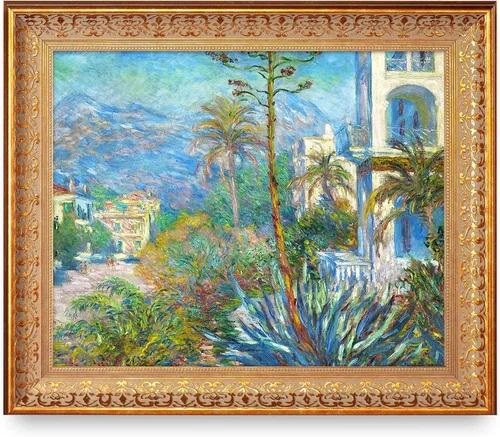 Vista 283 de A&T ARTWORK Antibes Seen from The Salis Gardens de Claude Monet Las Obras de Arte Clásico Mundial Reproducciones, Impresiones de Arte en Lienzo