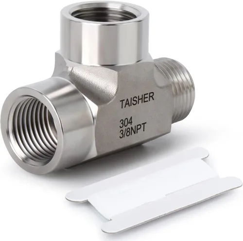 Vista 56 de TAISHER 1 pieza de forja de accesorios de tubería de acero inoxidable 304, 1/2 "NPT macho x 1/2 "NPT hembra x 1/2" NPT accesorios de tubería macho