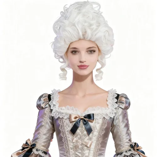 Vista 38 de Pelucas de disfraz de cosplay azul claro de 16 pulgadas para mujer, de 16 pulgadas, con flequillo lateral