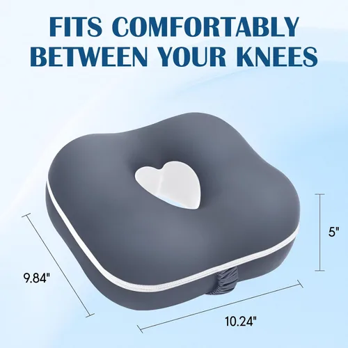 Vista 3 de SweetSlubr Almohada de rodilla para dormir de lado, almohada de piernas para aliviar el dolor de ciática, almohada ergonómica de espuma