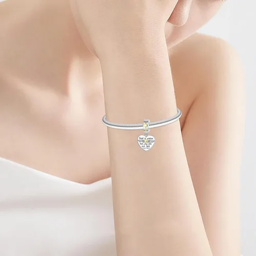 Vista 176 de Abalorios de plata de ley 925 con letras de la A ~ Z, para pulseras, collares, Día de San Valentín, Día de la Madre, joyería regalos para mujeres