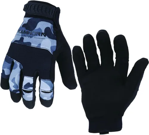 Vista 8 de Guantes de trabajo para fortalecer la protección de las articulaciones de los dedos, guantes de trabajo multifuncionales para hombres, guantes
