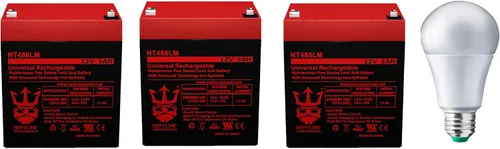 Vista 9 de Neptune - Batería de 485LM compatible con Liftmaster Chamberlain 485LM para abridor de puerta de garaje con bombilla LED de repuesto extra brillante